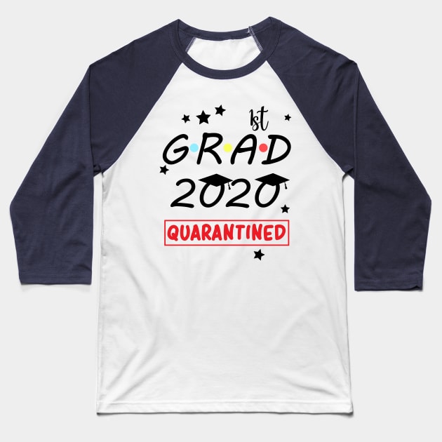 1st Grade Quarantine Graduation 2020 Baseball T-Shirt by Johner_Clerk_Design